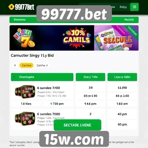 Promoções e bônus oferecidos pelo site 99777.bet